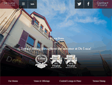 Tablet Screenshot of delucacucina.co.uk